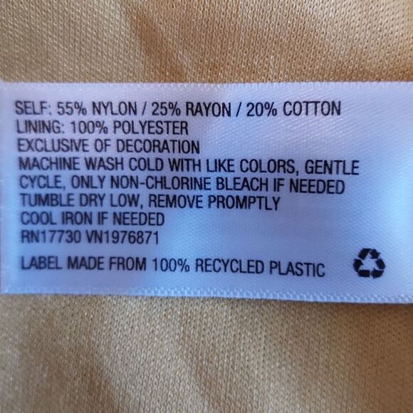 Xhilaration Yellow Swag Lace Mini Dress - Picture 9 of 9